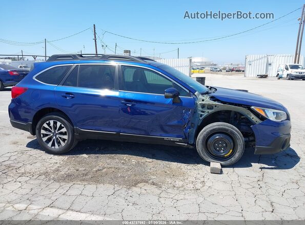 4S4BSANC6H3317654 2017 SUBARU OUTBACK Dark Blue Rear interior view