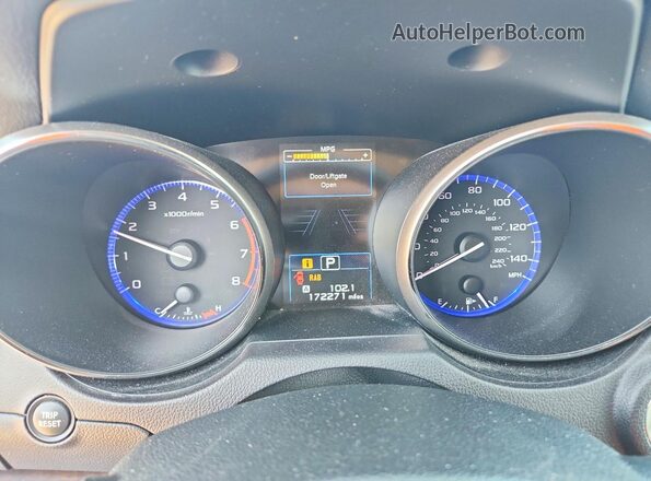 4S4BSANC6H3367003 2017 SUBARU OUTBACK White Вид щитка приладів
