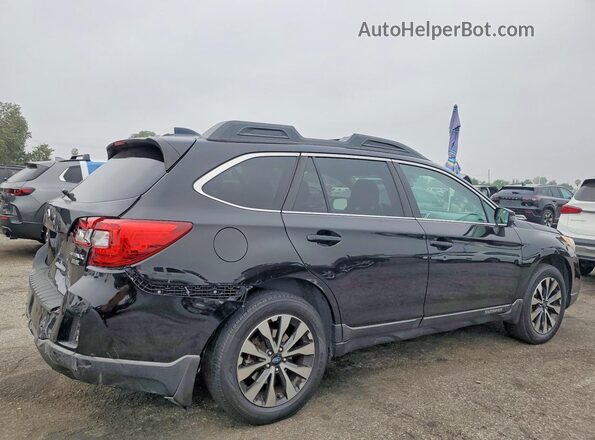 4S4BSANC6H3418256 2017 SUBARU OUTBACK Black Tył prawy