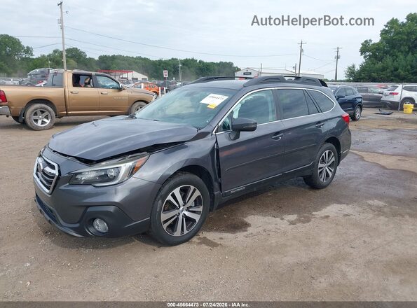4S4BSANC6J3361739 2018 SUBARU OUTBACK Gray Առջևի ձախ երեք քառորդ տեսարան