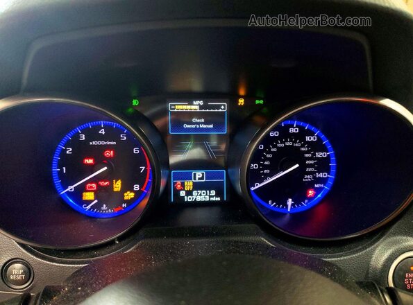 4S4BSANC6K3240968 2019 SUBARU OUTBACK Red Instrument cluster view