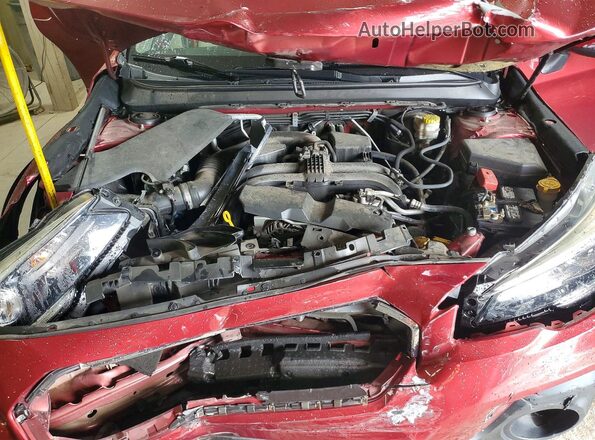 4S4BSANC6K3240968 2019 SUBARU OUTBACK Red Engine compartment view
