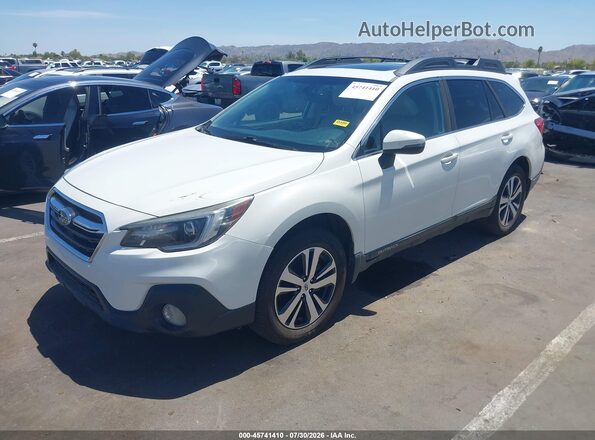 4S4BSANC6K3263425 2019 SUBARU OUTBACK White Vista tres cuartos delantera izquierda