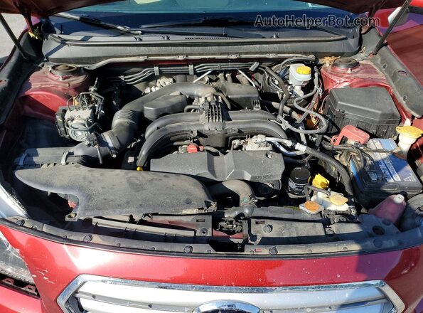 4S4BSANC7G3257172 2016 SUBARU OUTBACK Красный Вид задней части салона