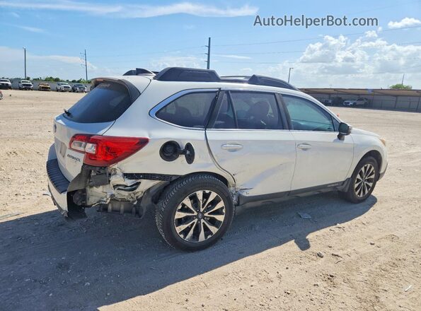 4S4BSANC7H3317906 2017 SUBARU OUTBACK White Trasero derecho