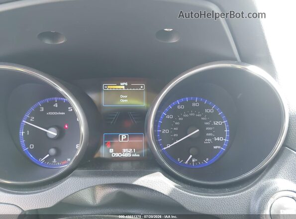 4S4BSANC7H3353269 2017 SUBARU OUTBACK White Widok tylnych siedzeń