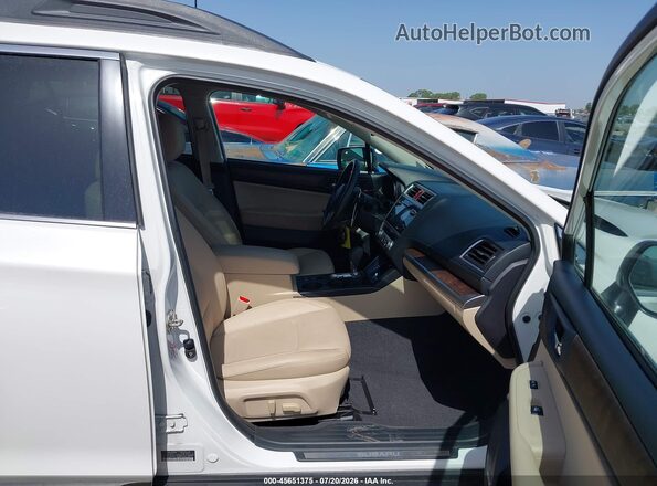 4S4BSANC7H3353269 2017 SUBARU OUTBACK White Widok wnętrza z przodu