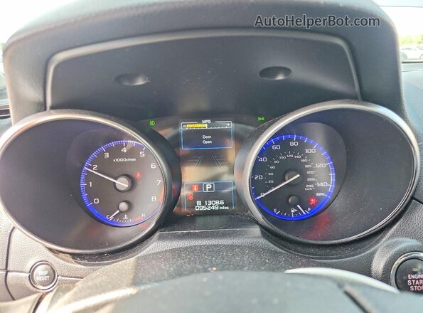 4S4BSANC7H3428875 2017 SUBARU OUTBACK Silver Widok zestawu wskaźników