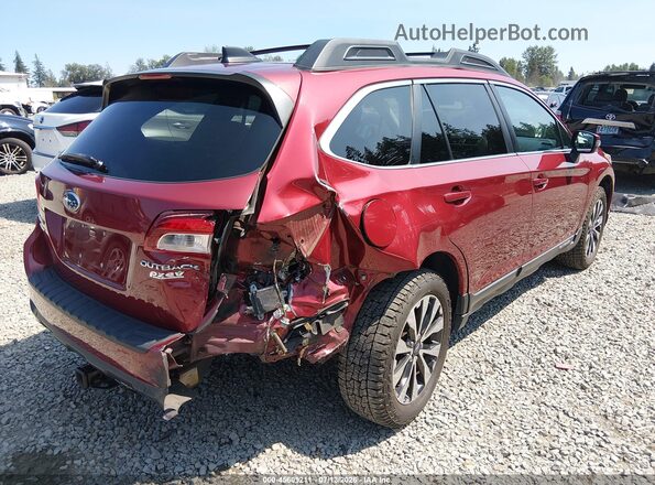 4S4BSANC8G3336530 2016 SUBARU OUTBACK Red Задня права чверть