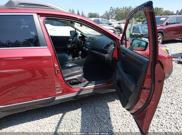 4S4BSANC8G3336530 2016 SUBARU OUTBACK Red Вид салону спереду