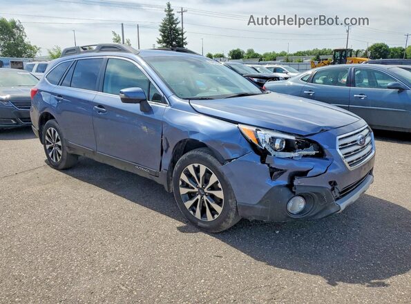 4S4BSANC8H3303707 2017 SUBARU OUTBACK Синий Передняя правая четверть