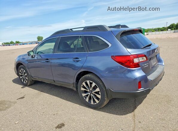 4S4BSANC8H3303707 2017 SUBARU OUTBACK Синий Задняя левая четверть