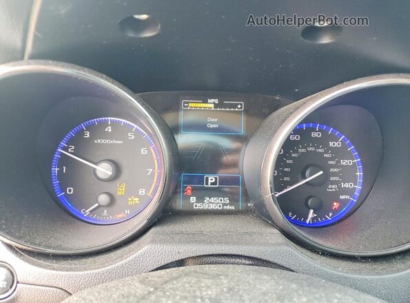 4S4BSANC8H3303707 2017 SUBARU OUTBACK Синий Вид щитка приборов