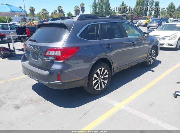 4S4BSANC8H3325206 2017 SUBARU OUTBACK Gray Trasero derecho