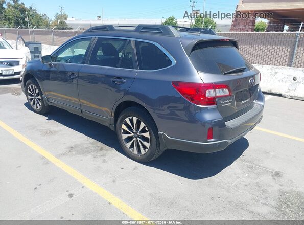 4S4BSANC8H3325206 2017 SUBARU OUTBACK Gray Trasero izquierdo