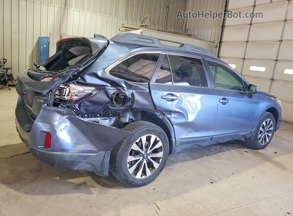 4S4BSANC8H3368203 2017 SUBARU OUTBACK Синий Задняя правая четверть