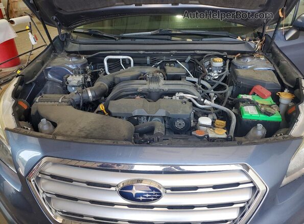 4S4BSANC8H3368203 2017 SUBARU OUTBACK Синий Вид подкапотного пространства