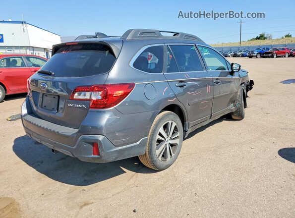 4S4BSANC8K3208913 2019 SUBARU OUTBACK Gray Задня права чверть