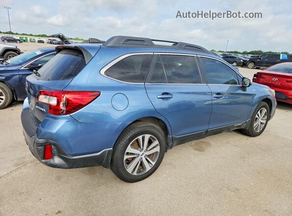 4S4BSANC9J3280444 2018 SUBARU OUTBACK Синий Задняя правая четверть