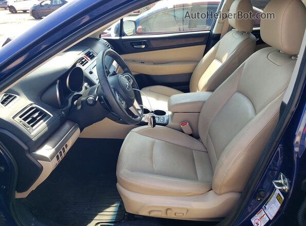 4S4BSANCXH3212325 2017 SUBARU OUTBACK Синий Вид салона спереди