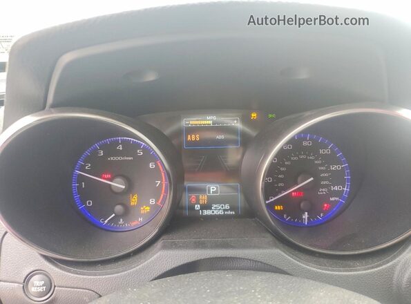 4S4BSANCXH3274548 2017 SUBARU OUTBACK White Вид щитка приладів