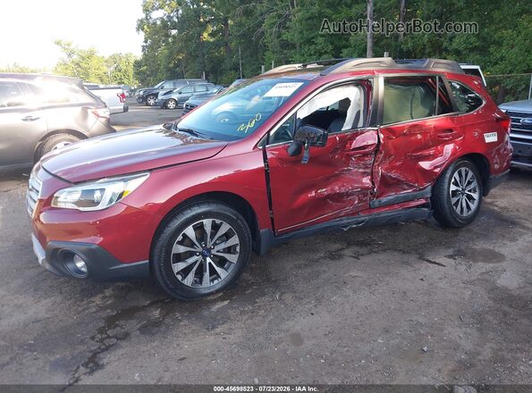 4S4BSANCXH3287946 2017 SUBARU OUTBACK Burgundy Передня ліва чверть