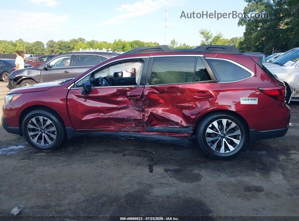 4S4BSANCXH3287946 2017 SUBARU OUTBACK Burgundy Панорамний вид салону 360°