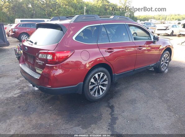 4S4BSANCXH3287946 2017 SUBARU OUTBACK Burgundy Задня права чверть
