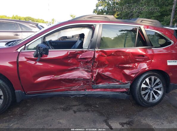 4S4BSANCXH3287946 2017 SUBARU OUTBACK Burgundy Вид спереду