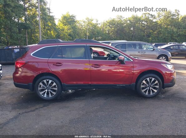 4S4BSANCXH3287946 2017 SUBARU OUTBACK Burgundy Вид задньої частини салону