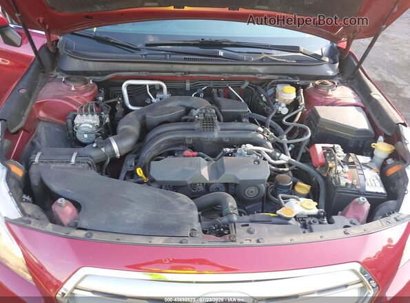 4S4BSANCXH3287946 2017 SUBARU OUTBACK Burgundy Вид ззаду