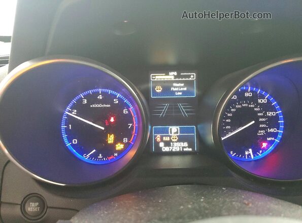 4S4BSANCXH3288630 2017 SUBARU OUTBACK Синий Вид щитка приборов