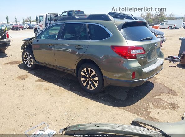 4S4BSANCXH3334750 2017 SUBARU OUTBACK Green უკანა მარცხენა