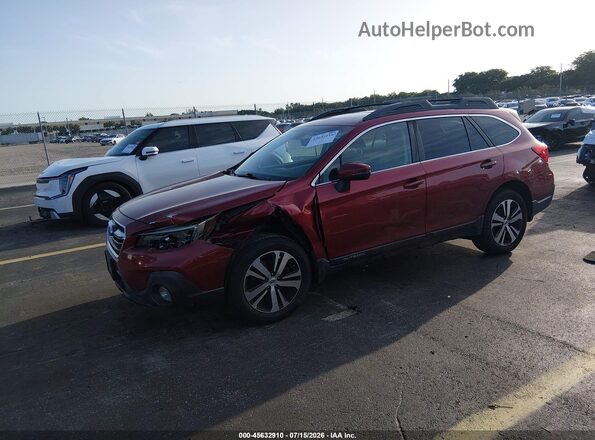 4S4BSANCXJ3344247 2018 SUBARU OUTBACK Red Передня ліва чверть