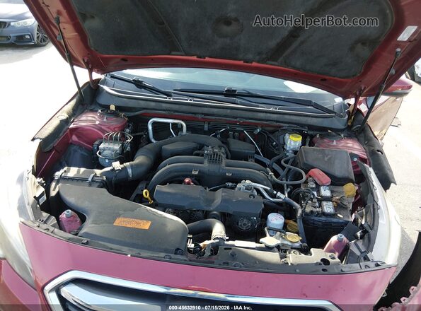 4S4BSANCXJ3344247 2018 SUBARU OUTBACK Red Вид ззаду