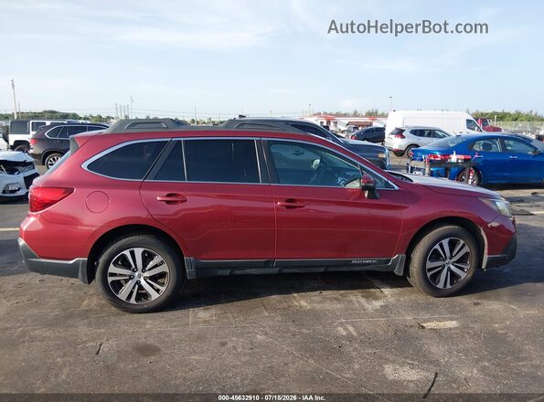 4S4BSANCXJ3344247 2018 SUBARU OUTBACK Red Вид задньої частини салону