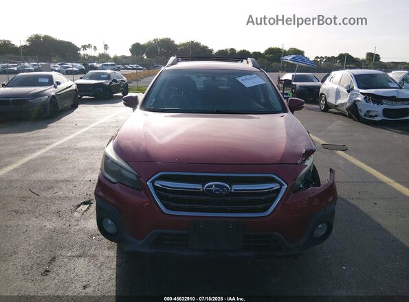 4S4BSANCXJ3344247 2018 SUBARU OUTBACK Red Вид щитка приладів