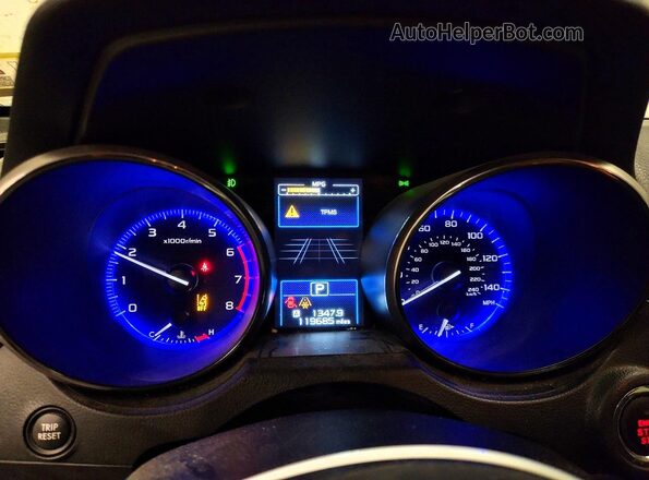 4S4BSANCXJ3349898 2018 SUBARU OUTBACK Серый Вид щитка приборов