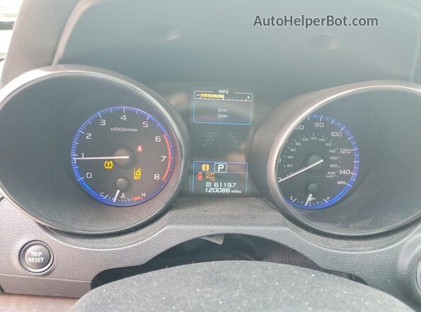 4S4BSANCXK3220531 2019 SUBARU OUTBACK Белый Вид щитка приборов