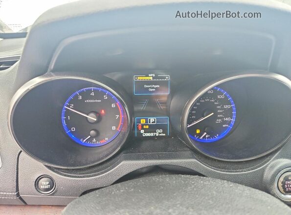 4S4BSANCXK3306292 2019 SUBARU OUTBACK Silver ხელსაწყოთა პანელის ხედი