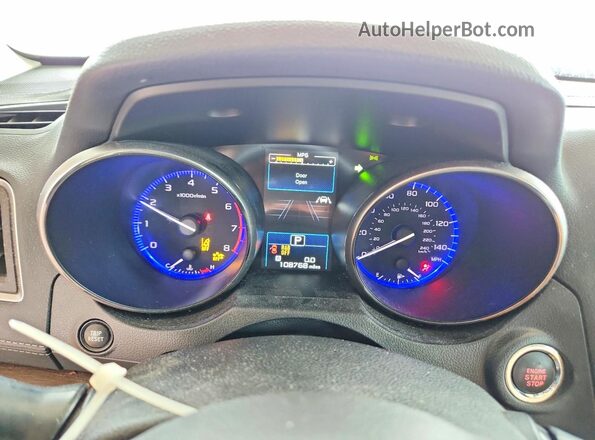 4S4BSATC1J3395297 2018 SUBARU OUTBACK Синий Вид щитка приборов