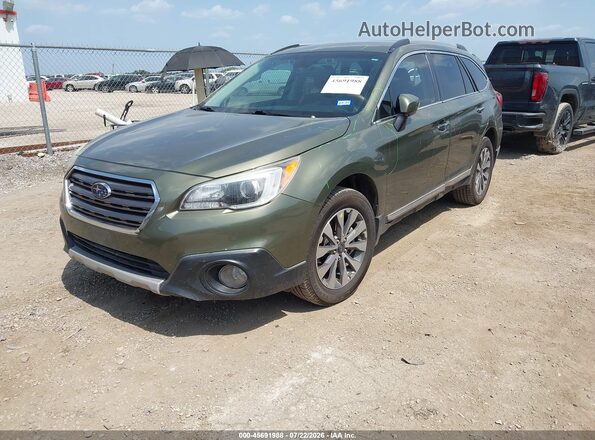 4S4BSATC2H3302796 2017 SUBARU OUTBACK Green Առջևի ձախ երեք քառորդ տեսարան