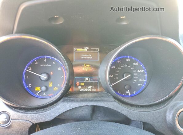 4S4BSATC2H3306900 2017 SUBARU OUTBACK Белый Вид щитка приборов