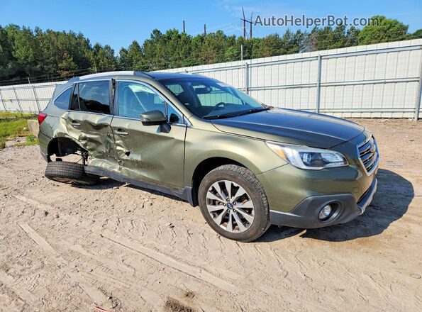 4S4BSATC2H3435736 2017 SUBARU OUTBACK Green Delantero derecho