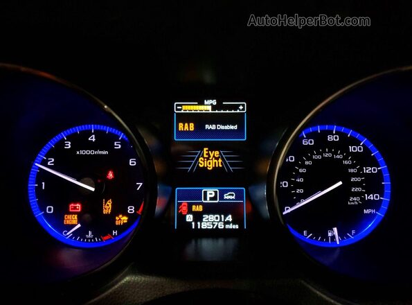 4S4BSATCXH3279333 2017 SUBARU OUTBACK White Widok zestawu wskaźników