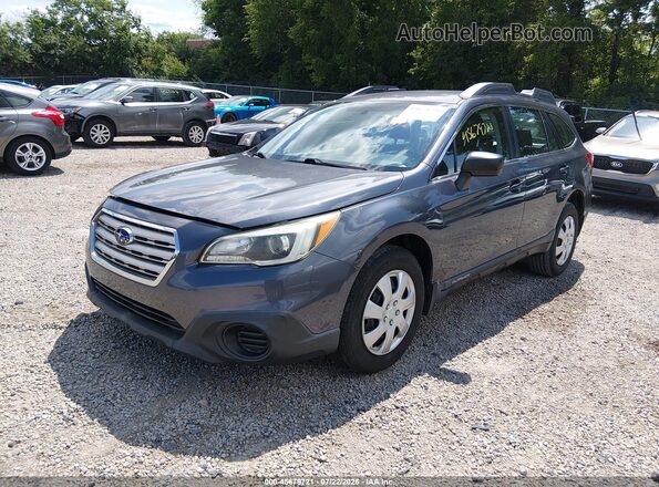 4S4BSBAC3G3265068 2016 SUBARU OUTBACK Gray Առջևի ձախ երեք քառորդ տեսարան