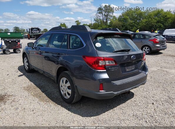 4S4BSBAC3G3265068 2016 SUBARU OUTBACK Gray Հետևի ձախ