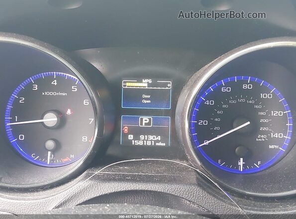 4S4BSBCC1G3202354 2016 SUBARU OUTBACK Light Blue Вид задніх сидінь