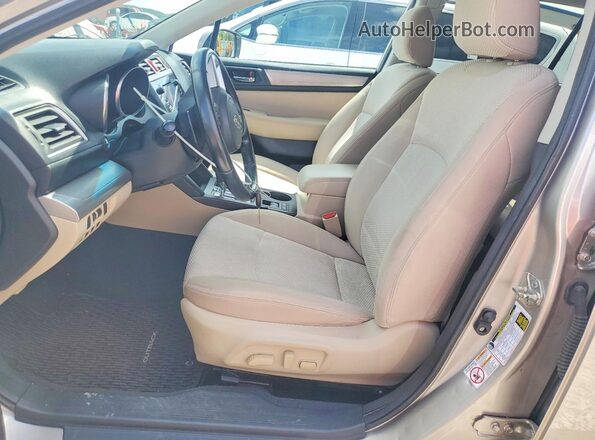 4S4BSBCC1G3255944 2016 SUBARU OUTBACK Серебряный Вид салона спереди
