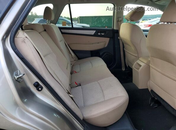 4S4BSBCC2G3237372 2016 SUBARU OUTBACK Silver Rear seats view